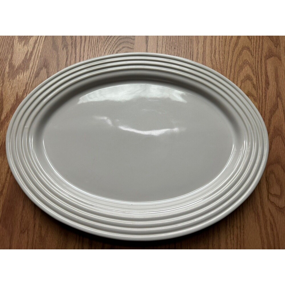 Pampered Chef Platter Family Heritage Stoneware New Traditions Oval 11 x 15